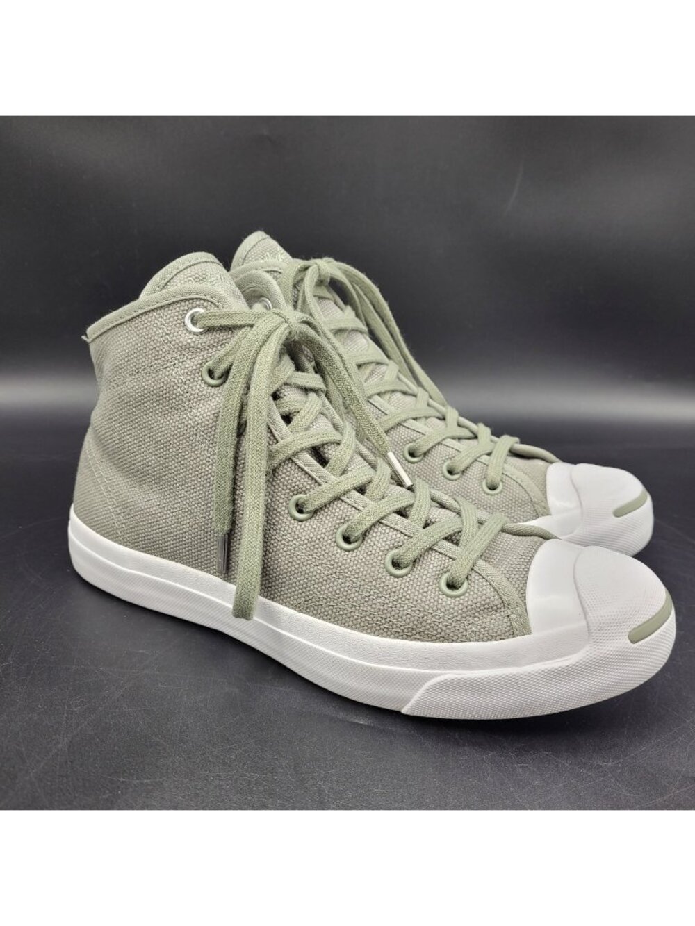 Converse Jack Purcell High Tops Women's Size 7.5 Durable Canvas Gray